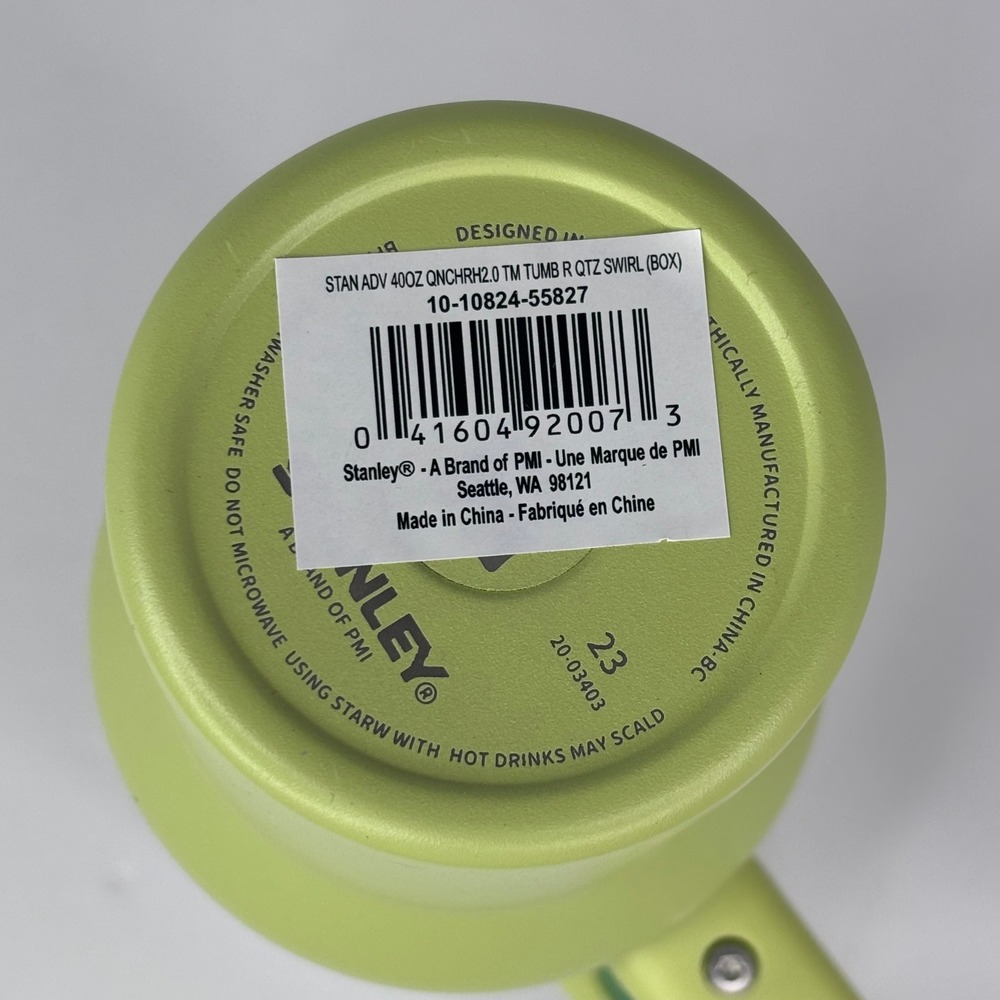 Stanley Quencher H2.0 40oz Tumbler FlowState Lime Green Travel Mug Cup Handle - Picture 10 of 10